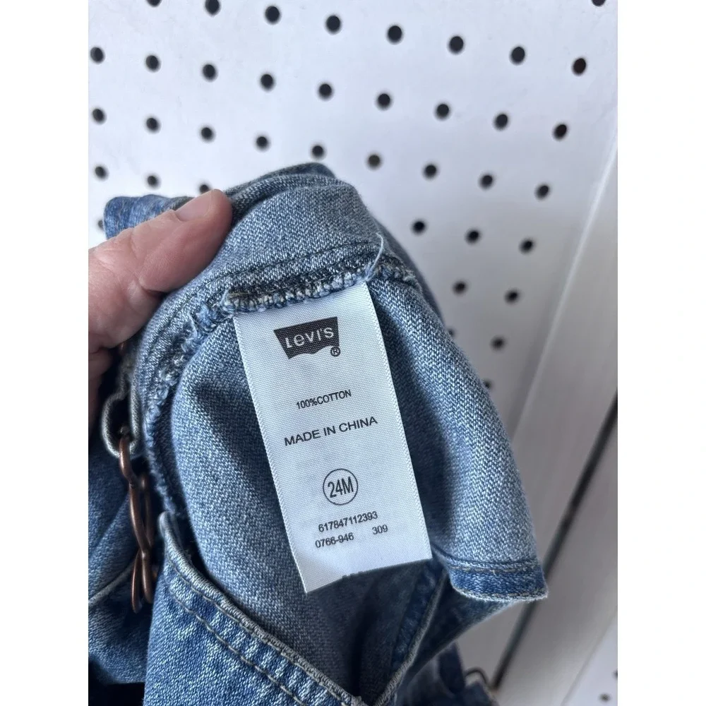 Infant Toddler‎ 24m Levi's Denim Jean Bib Overalls One Piece Girls Boys